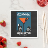 Manhattan Cocktail Wall Art Serviette (Beispiel)