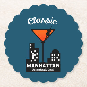 Manhattan Cocktail Wall Art Untersetzer