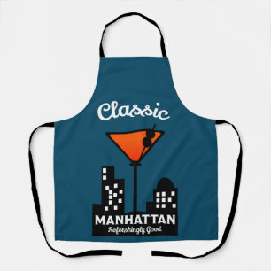 Manhattan Cocktail-Wandkunst Schürze