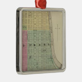 Manhattan, Coronado, Towanda, Kansas Silbernes Ornament (Rechts)