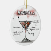 Manhattan Drink Recipe Design Keramikornament (Rechts)
