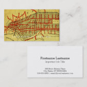 Manhattan Elevated Railway System (1900) Teil I Visitenkarte (Vorne/Hinten)