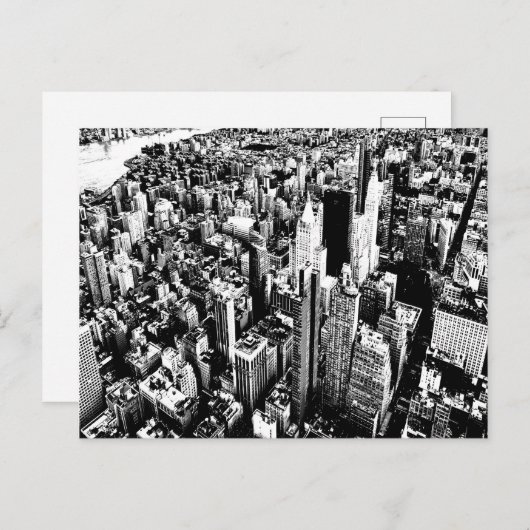 Manhattan entworfen einladungspostkarte (Vorne/Hinten)