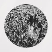 Manhattan entworfen etiketten (Design 2)