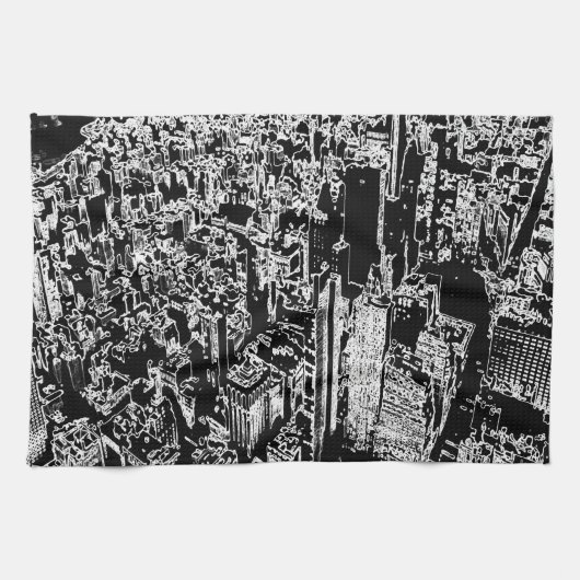 Manhattan entworfen geschirrtuch (Horizontal)