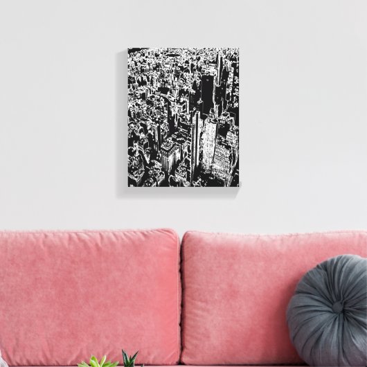 Manhattan entworfen leinwanddruck (Insitu (Wohnzimmer))