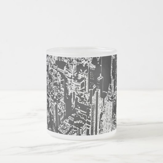 Manhattan entworfen mattglastasse (Mittel)