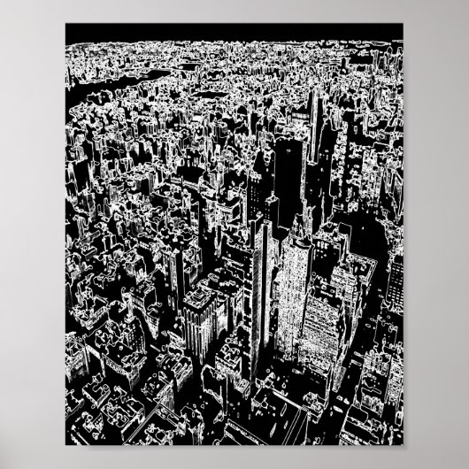 Manhattan entworfen poster (Vorne)