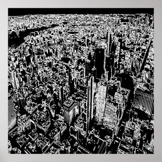 Manhattan entworfen poster (Vorne)