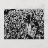 Manhattan entworfen postkarte (Vorderseite)
