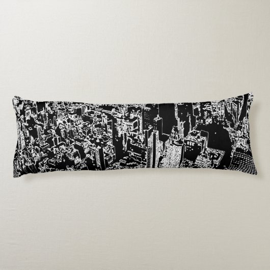 Manhattan entworfen seitenschläferkissen (Rückseite)