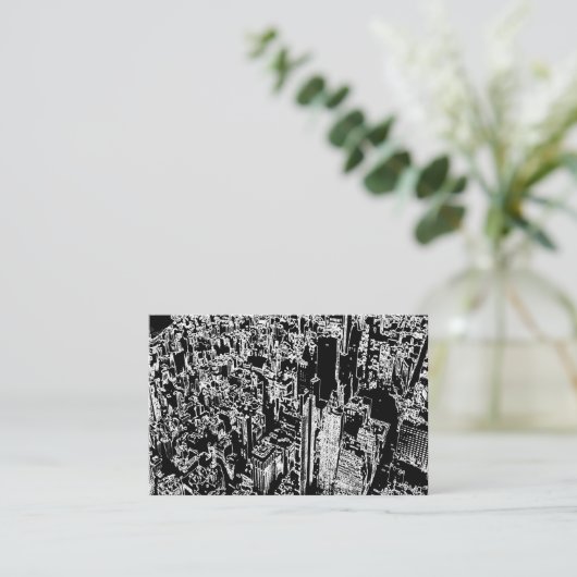 Manhattan entworfen visitenkarte (Stehend Vorderseite)