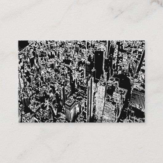 Manhattan entworfen visitenkarte (Vorderseite)