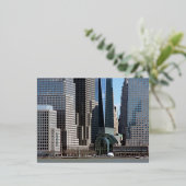 Manhattan Financial District Folien Feiertagspostkarte (Stehend vorne)