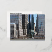 Manhattan Financial District Folien Feiertagspostkarte (Vorderseite/Rückseite)