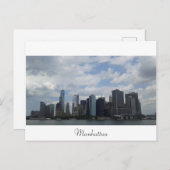 Manhattan from the Staten Island Ferry Postkarte (Vorne/Hinten)