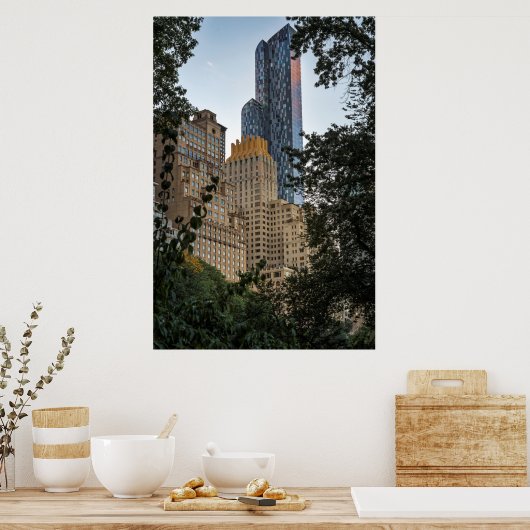 Manhattan Gebäude View Poster (Küche)