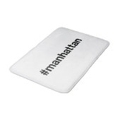 MANHATTAN Hashtag Badematte (Schrägansicht)