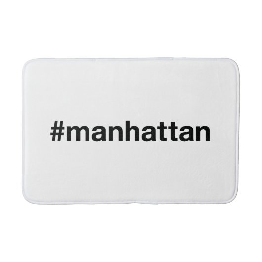 MANHATTAN Hashtag Badematte (Vorderseite)