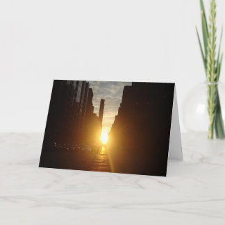 Manhattan henge Greeting Card Karte