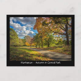 Manhattan, Herbst im Central Park Postkarte
