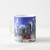 Manhattan Illuminated City Kaffeetasse (Vorderseite Links)