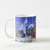 Manhattan Illuminated City Kaffeetasse (Links)