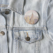 Manhattan im Nebel | New York City Button (Beispiel)