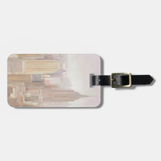 Manhattan im Nebel | New York City Gepäckanhänger (Vorderseite horizontal)