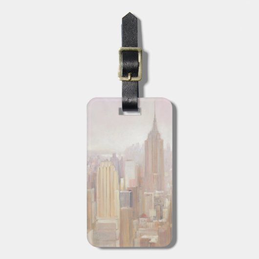Manhattan im Nebel | New York City Gepäckanhänger (Vorderseite vertikal)