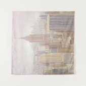 Manhattan im Nebel | New York City Wandteppich (Vorderseite)