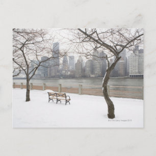 Manhattan im Winter Postkarte