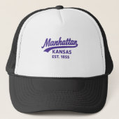 Manhattan Kansas Est. 1855 | Retro-Uni Truckerkappe (Vorderseite)