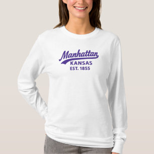 Manhattan Kansas gegr. 1855 Retro College Town T-Shirt
