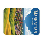 Manhattan Kansas Magnet (Horizontal)