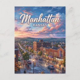 Manhattan Kansas Postkarte