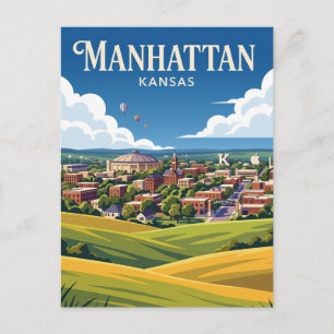 Manhattan Kansas Postkarte