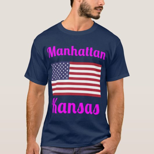 Manhattan Kansas Stylish Prints4 T-Shirt (Vorderseite)