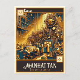Manhattan, Kansas | VINTAG Postkarte