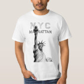 Manhattan Liberty Statue Nyc Men's Elegant T-Shirt (Vorderseite)