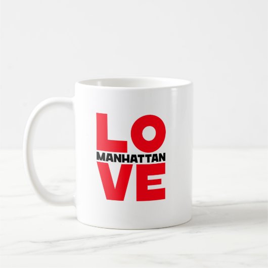 Manhattan Liebe Kaffee Tasse (Links)