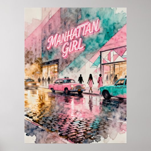 Manhattan Mädchen Poster (Vorne)