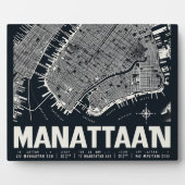 Manhattan Map Illustration Fotoplatte (Vorderseite)