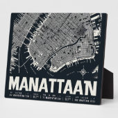 Manhattan Map Illustration Fotoplatte (Seite)