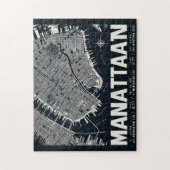 Manhattan Map Illustration Puzzle (Vertikal)