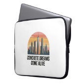 Manhattan Mentalität New York Laptopschutzhülle (Vorderseite Links)
