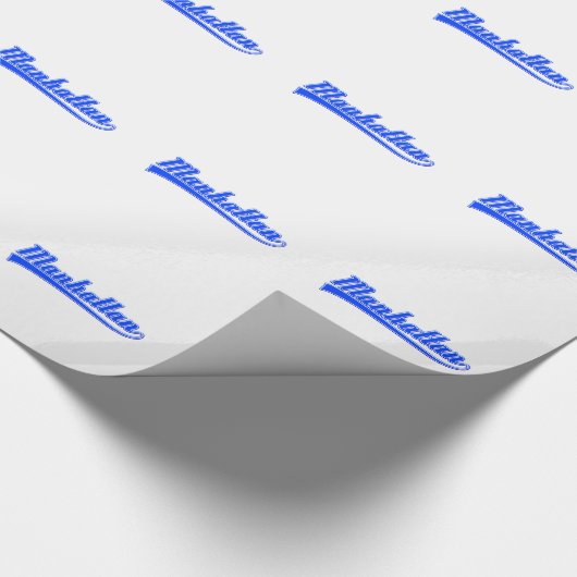 Manhattan mit Swash Geschenkpapier (Ecke)