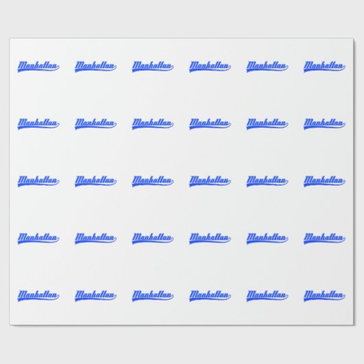 Manhattan mit Swash Geschenkpapier (Flach)