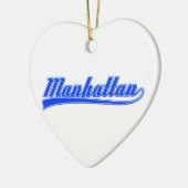 Manhattan mit Swash Keramik Ornament (Links)