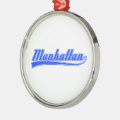 Manhattan mit Swash Ornament Aus Metall (Links)